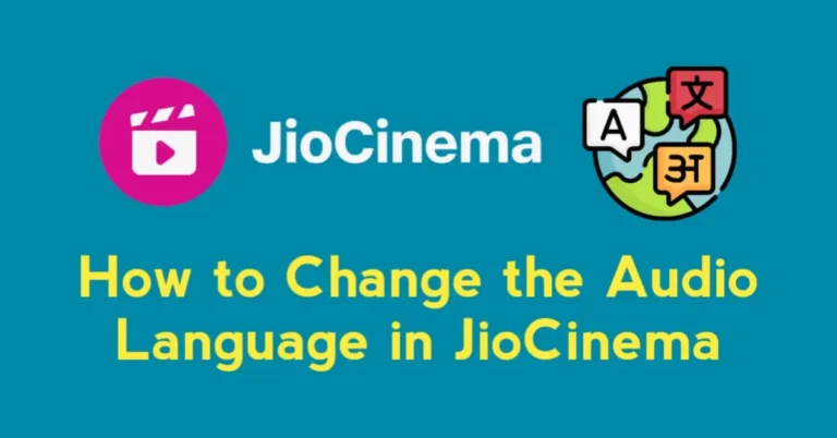 How to Change the Audio Language in JioCinema